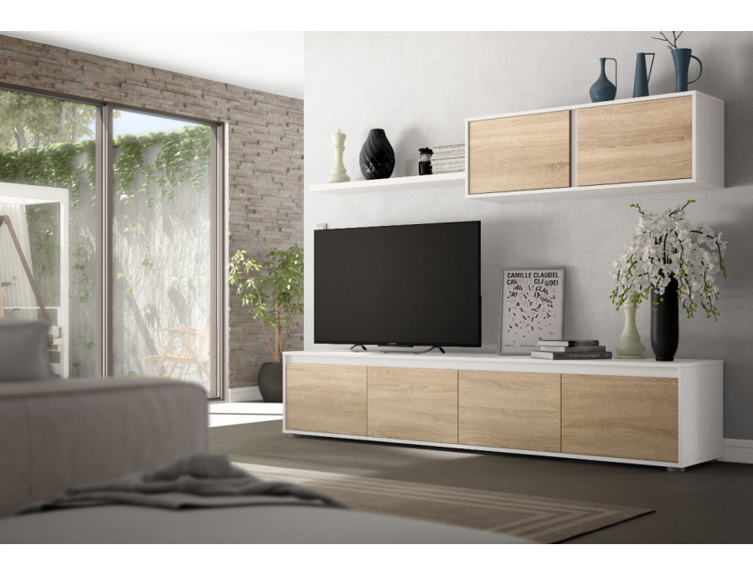 Settimino 45 cm bianco frassinato