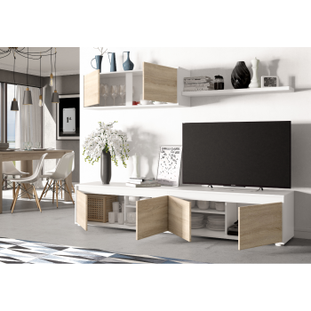 Settimino 45 cm bianco frassinato