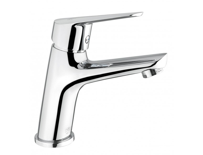 Waschtischmischer mit automatischer Ablaufgarnitur Fiore Kube 100CR8515