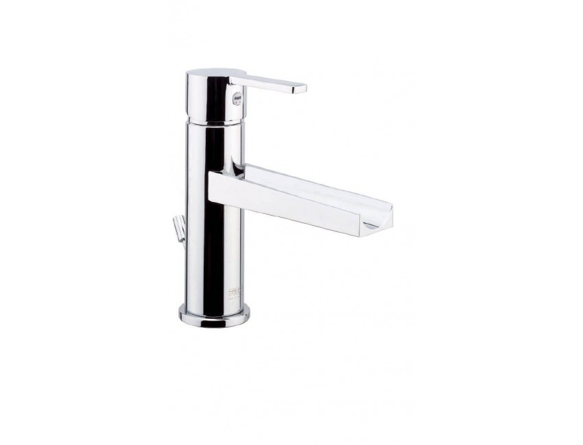 Miscelatore lavabo a cascata con bocca lunga e scarico automatico Fiore Katana 77CR7545