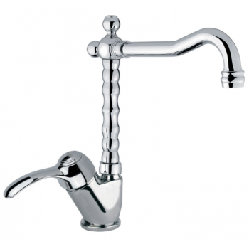 Miscelatore lavabo con canna antica e scarico automatico Fiore Jafar 47CR2245