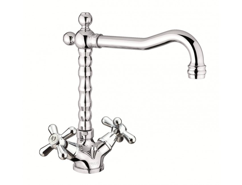 Monobloc-Waschtischbatterie mit automatischer Ablaufgarnitur Fiore Margot 26CR0622