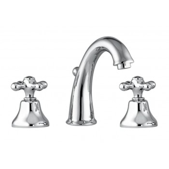 Batteria lavabo tre fori con scarico automatico Fiore Margot 26CR0628