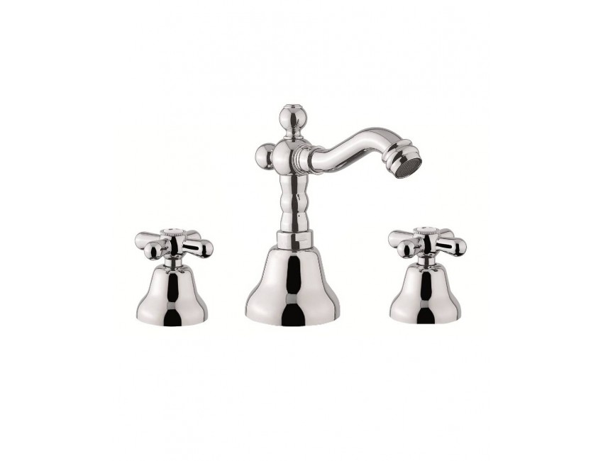 Batteria Bidet tre fori con scarico automatico Fiore Margot 26CR0647