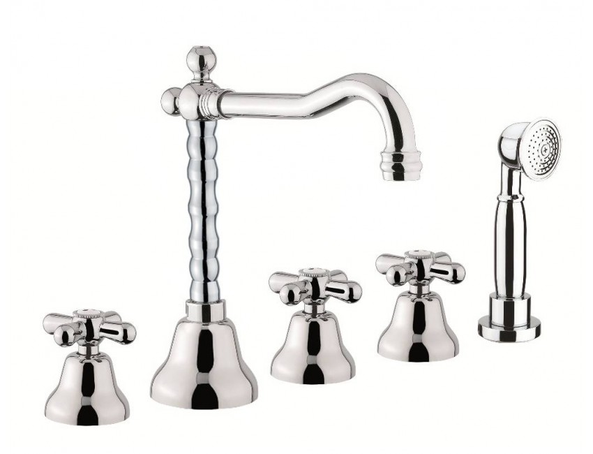 Batteria bordo vasca 5 fori Fiore Margot 26CR0607