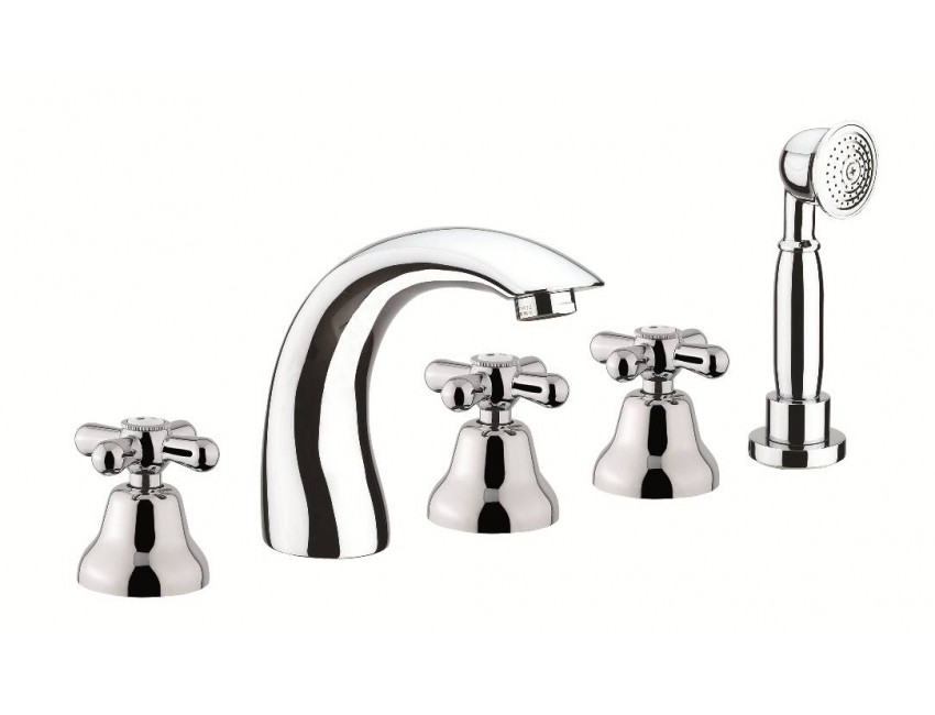 5-Loch Batterie Badewanne Fiore Margot 26CR0607