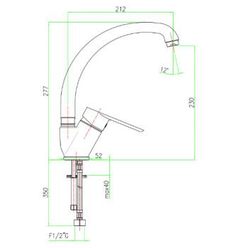 Spültischbatterie Fiore Kevon 81CR4510