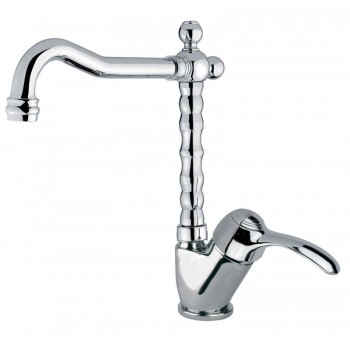 Miscelatore lavello con canna antica e leva laterale Fiore Jafar 47CR4314