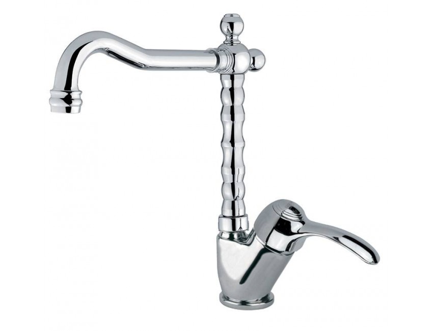 Miscelatore lavello con canna antica e leva laterale Fiore Jafar 47CR4314