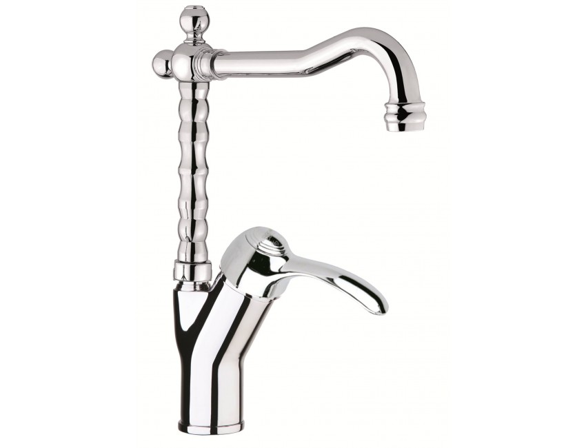 Miscelatore lavello con canna antica e leva laterale Fiore Jafar 47CR4314