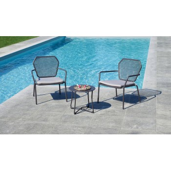 Balcony Set Artò in alluminio effetto legno