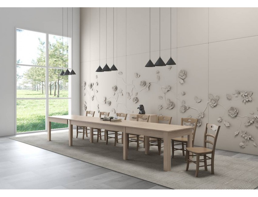 Tavolo Super 4 160x90 cm allungabile olmo