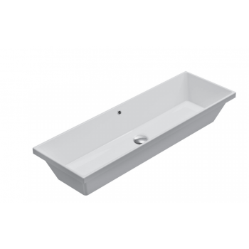 Lavabo ad incasso 105x34 cm in ceramica Globo serie Stockholm