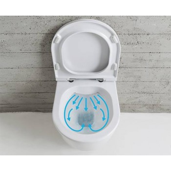 Hängende Toilette 36x54 cm aus Keramik Globo 4ALL