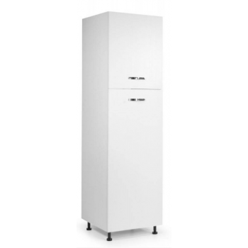 Colonna Frigo 215 cm in legno Bianco Frassinato