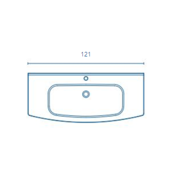 Mobile bagno sospeso 120 cm in legno Fumé opaco con Lavabo