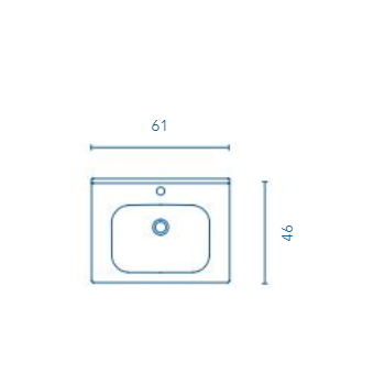 Badezimmer Badmöbel 80 cm aus glänzend weiß Holz mit Keramik Waschtisch