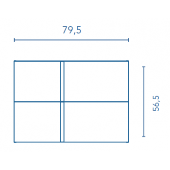 Mobile bagno sospeso 80 cm in legno Fumé Sabbiato con Lavabo in ceramica