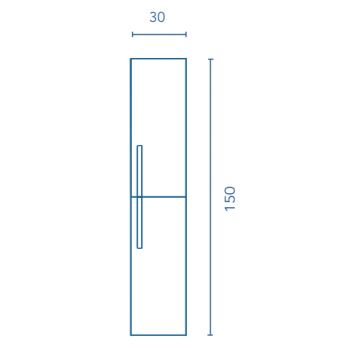 Mobile bagno sospeso 80 cm in legno Fumé Sabbiato con Lavabo in ceramica