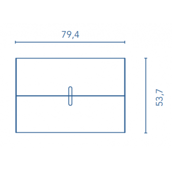 Badezimmer Badmöbel 80 cm aus glänzend weiß Holz mit Keramik Waschtisch
