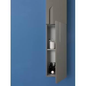 Badezimmer Badmöbel 80 cm aus Weiß Nature Holz mit Keramik Waschtisch