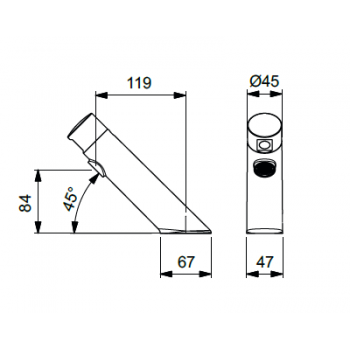 Idral rubinetto elettronico lavabo serie 45 545.10