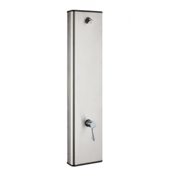 Idral Pannello doccia a parete in acciaio inox con miscelatore termostatico progressivo e comando a leva clinica 900.92