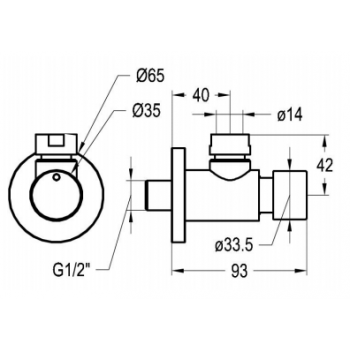 Idral rubinetto temporizzato Orinatoio a parete in acciaio inox 08420/1