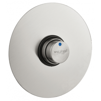 Idral Wandmontierte Selbstschlußarmatur für Urinal aus Edelstahl 08420/1