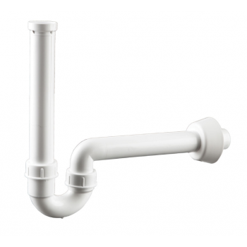 Sifone per Lavabo Ø 40 mm Bianco in polipropilene con attacco 1.1/4