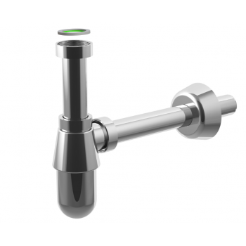 Siphon für Waschtisch Ø 40 mm Weiß aus Polypropylen mit Anschluss 1.1/4"