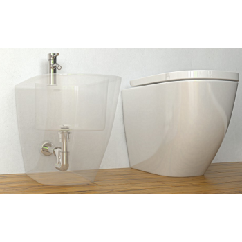 Siphon für Waschtisch Ø 32 mm aus ABS mit 1"1/4" Anschluss