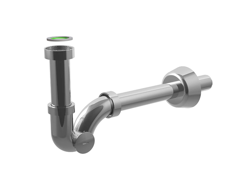 Sifone per Lavabo/Bidet Ø 32 mm in ottone con attacco 1"1/4