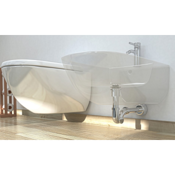 Siphon für Waschtisch/Bidet Ø 32 mm aus Messing mit 1"1/4" Anschluss