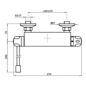 GROHE MISCELATORE TERMOSTATICO DOCCIA G1000