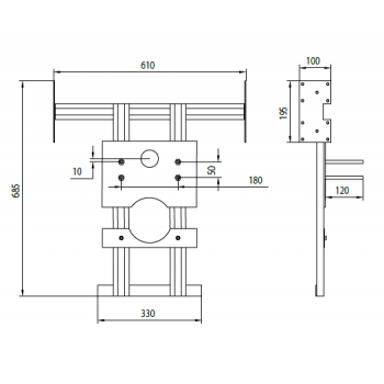 Idral Tragkonstruktion für hängende Wc EASY 15107