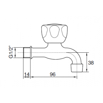 Idral Wandmontierte Armatur 0150/DC