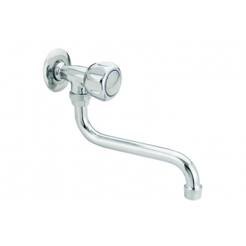 Idral Rubinetto a parete cromato con maniglia 0162M12