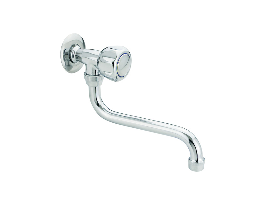 Idral Rubinetto a parete cromato con maniglia 0162M12