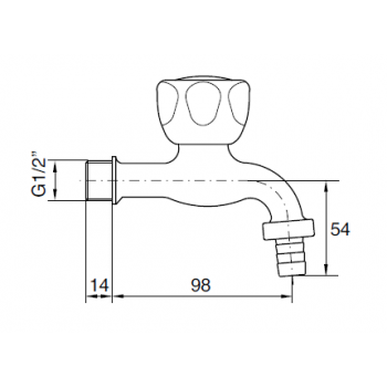 Idral Wandmontierte Armatur 0150/DC
