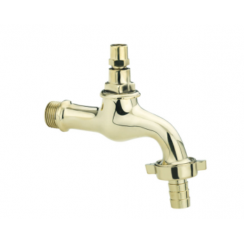 Idral rubinetto portagomma da giardino in ottone lucidato 0151G12