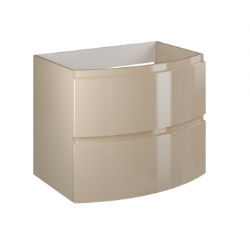 Mobile bagno sospeso 70 cm in legno Crema lucido con Lavabo Atene