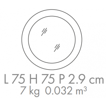 Mobile bagno sospeso 70 cm in legno Crema lucido con Lavabo Atene