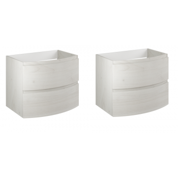 Mobile bagno sospeso 140 cm in legno nordico con Lavabo Atene