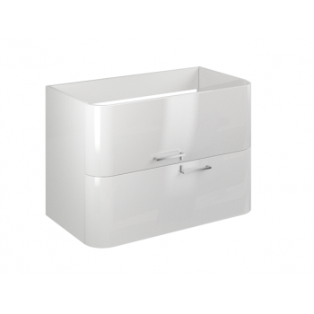 Mobile bagno sospeso 80 cm Apollo in legno Bianco Lucido con Lavabo
