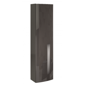 Mobile bagno sospeso 80 cm Apollo in legno Grigio Scuro Lucido con Lavabo