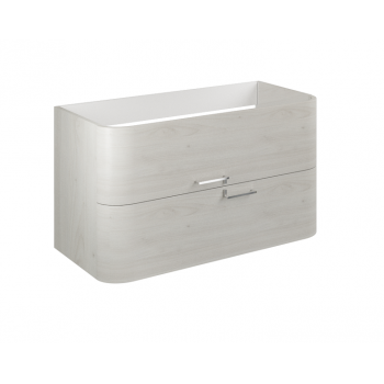 Badezimmer Badmöbel 100 cm Atene aus Eiche Gold Holz mit Waschtisch