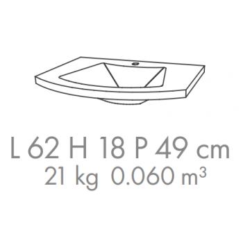 Badezimmer Badmöbel 80 cm Venere aus glänzend weiß Holz mit Keramik Waschtisch