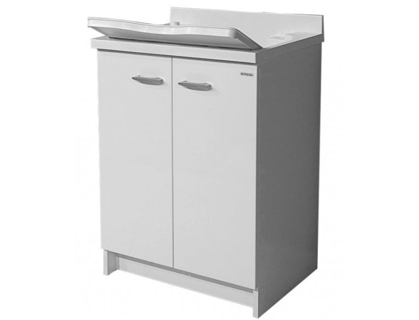 Waschraumschrank 80x60 cm mit doppelter thermoplastischer Badewanne Montegrappa Marella