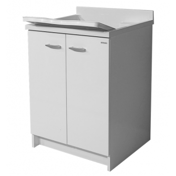 Waschraumschrank 80x60 cm mit doppelter thermoplastischer Badewanne Montegrappa Marella